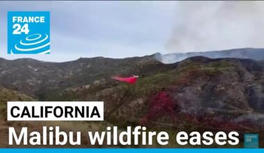 Fire danger diminishes in Southern California even as crews continue to battle Malibu blaze