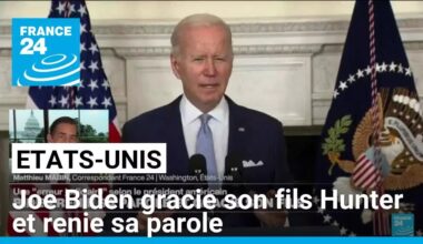 Joe Biden gracie son fils Hunter avant de quitter la Maison Blanche et renie sa parole • FRANCE 24