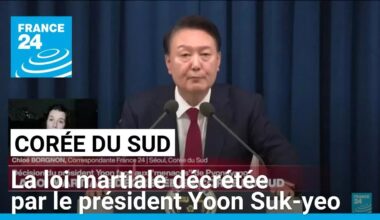 La loi martiale décrétée en Corée du Sud par le président Yoon Suk-yeo • FRANCE 24