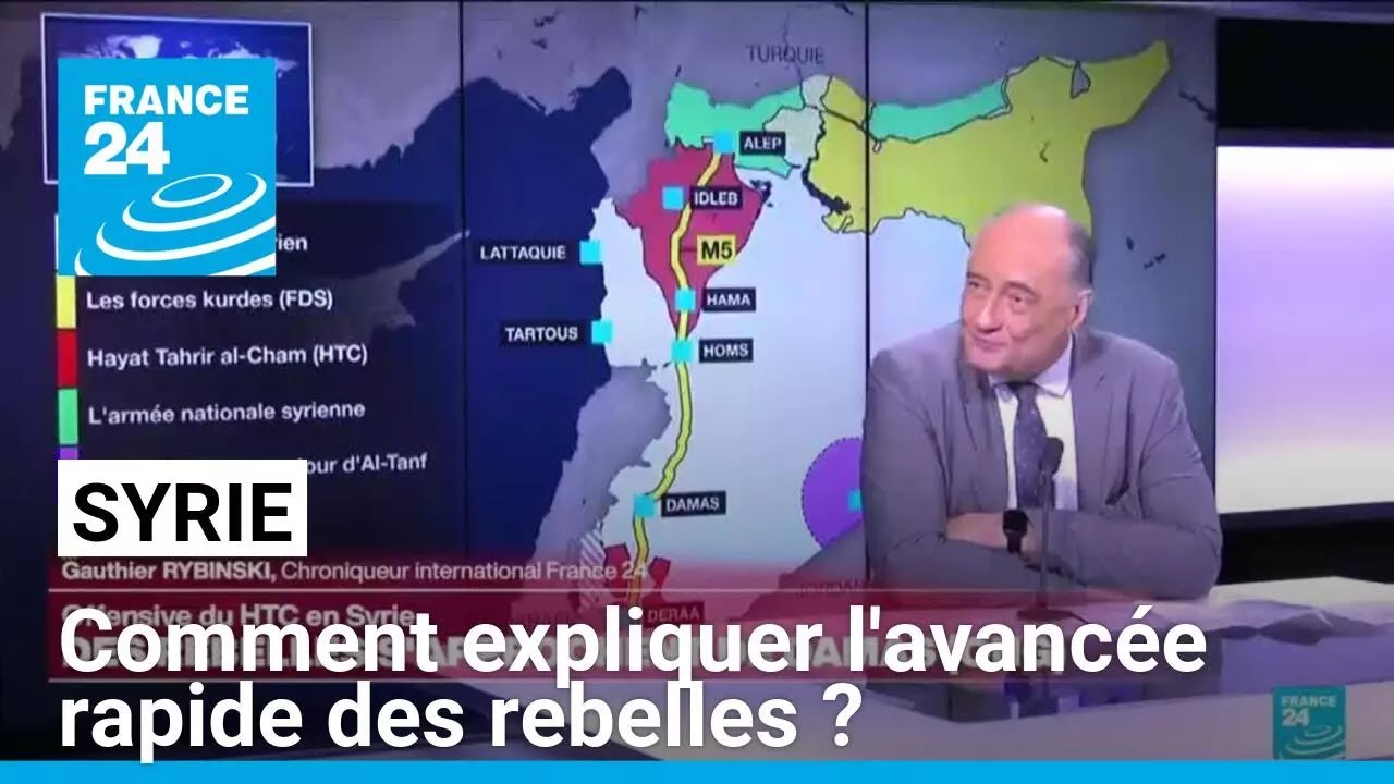Syrie : comment expliquer l'avancée rapide des rebelles ? • FRANCE 24