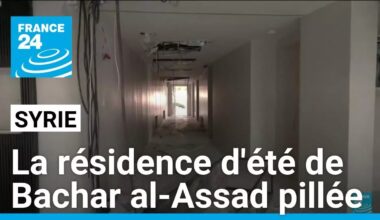 Syrie: la résidence d'été de Bachar al-Assad pillée • FRANCE 24