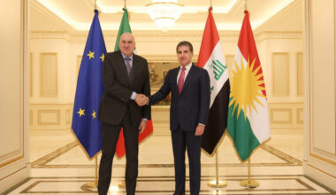 President Barzani welcome Italy’s Defense Minister, reiterates Kurdistan’s commitment to deepening ties