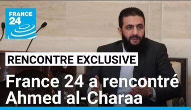 France 24 a rencontré Ahmed al-Charaa, le nouveau leader de la Syrie • FRANCE 24