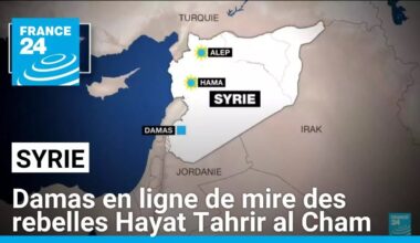 Syrie : Damas en ligne de mire des combattants du groupe rebelle HTS • FRANCE 24