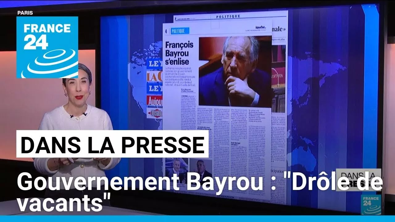 Futur gouvernement Bayrou : "L'union nationale mort-née?" • FRANCE 24