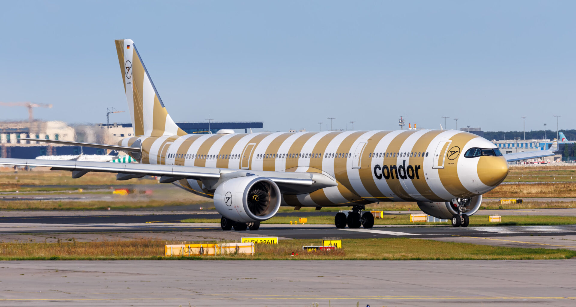 Condor plane seen at Frankfurt Airport