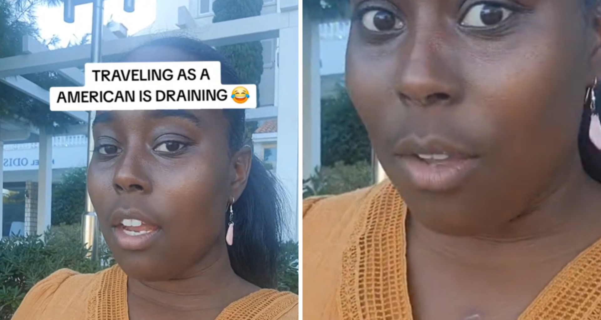 Kiera Payne rants about being American tourist