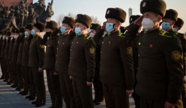 North Korean troops