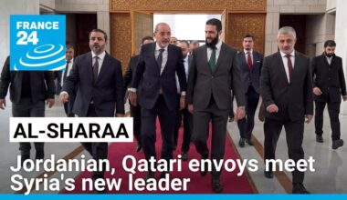 Jordanian, Qatari envoys meet Syria's new leader for reconstruction talks • FRANCE 24 English