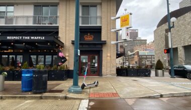 Taste of Belgium building damaged at The Banks after car crash