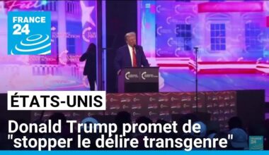 États-Unis : Donald Trump promet de "stopper le délire transgenre" • FRANCE 24