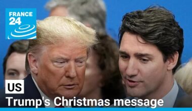 'To Governor Justin Trudeau of Canada': Trump's Christmas message • FRANCE 24 English
