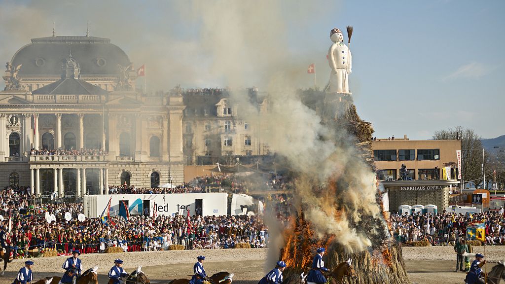 Medieval bonfires take place in villages for the San Antón Festival