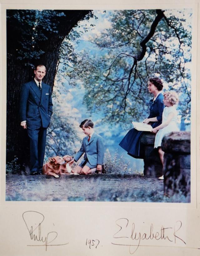 Royal Family's 1957 Christmas Card photograph