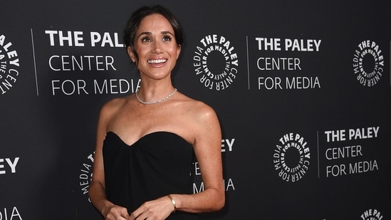 Meghan Markle arrives at the Paley Honors Fall Gala on Wednesday, Dec. 4, 2024, at the Beverly Wilshire Hotel in Beverly Hills, Calif. (Photo by Richard Shotwell/Invision/AP)(Richard Shotwell/Invision/AP)