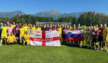 Spelthorne Rangers welcomed to Slovenia for game by UEFA's Aleksander Ceferin