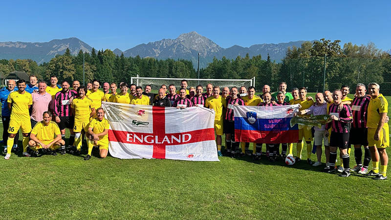 Spelthorne Rangers welcomed to Slovenia for game by UEFA's Aleksander Ceferin