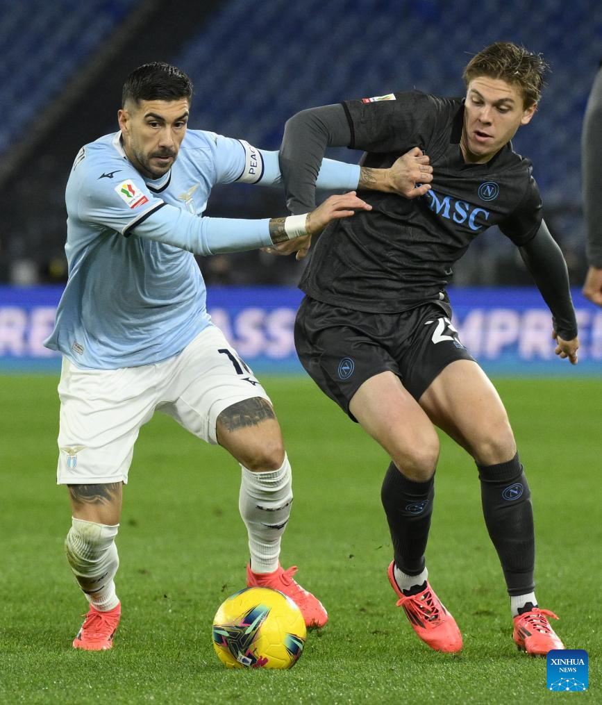 Italy Cup: Lazio vs. Napoli -Xinhua