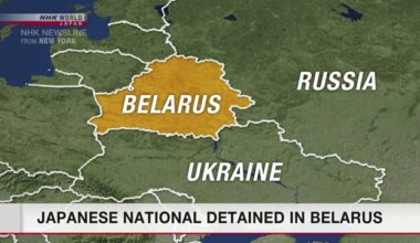 Japanese national detained in Belarus