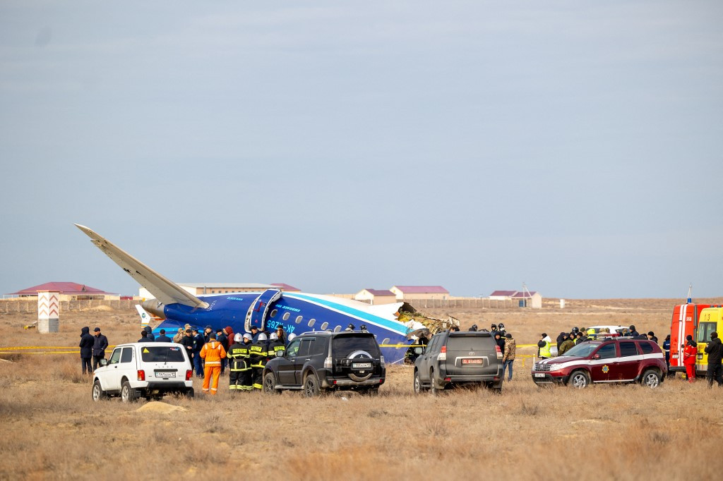 35 feared dead as Azerbaijani jet crashes in Kazakhstan