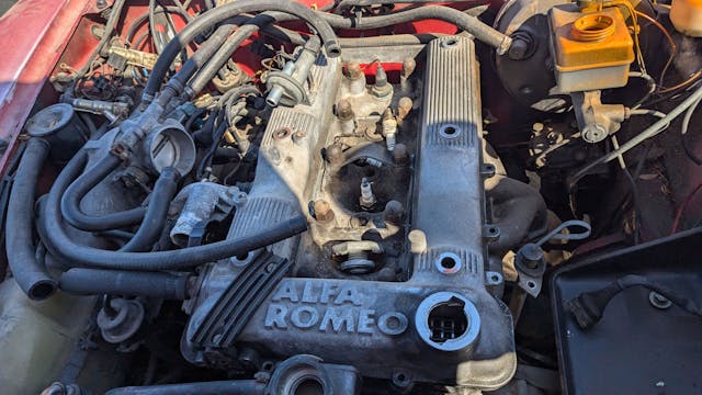 1987 Alfa Romeo Spider engine top