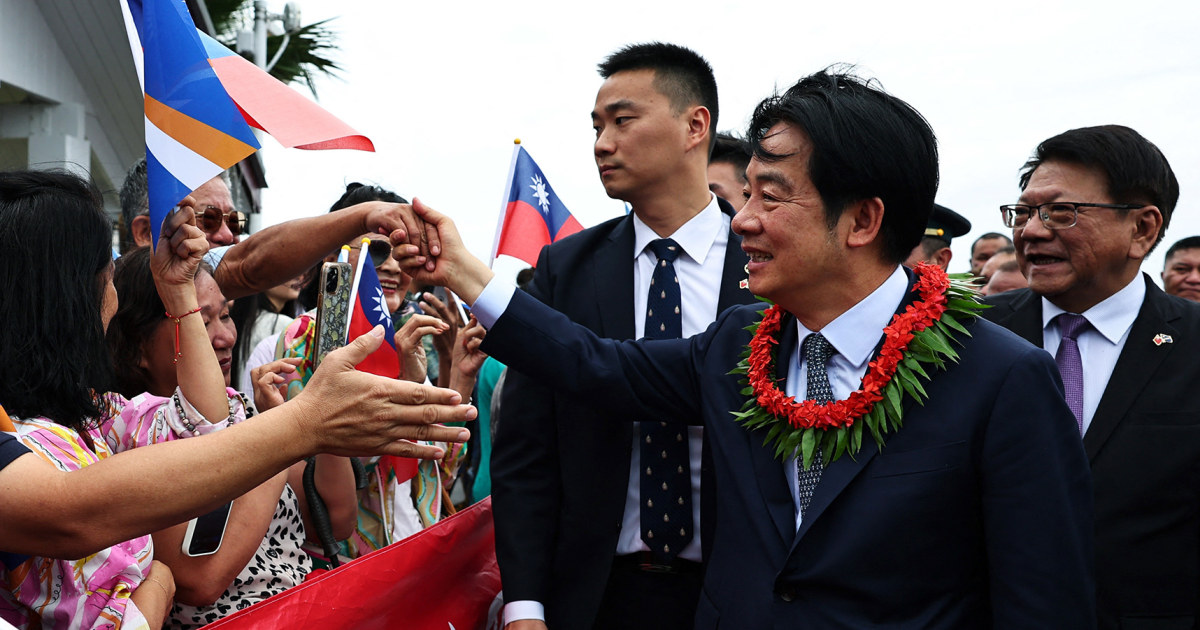Taiwan’s president visits Marshall Islands on Pacific tour of diplomatic allies