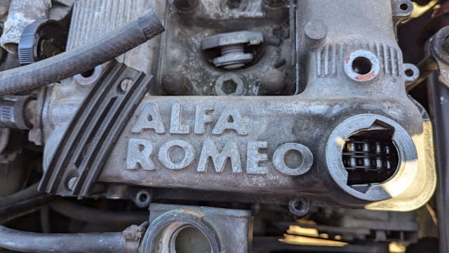 1987 Alfa Romeo Spider engine detail