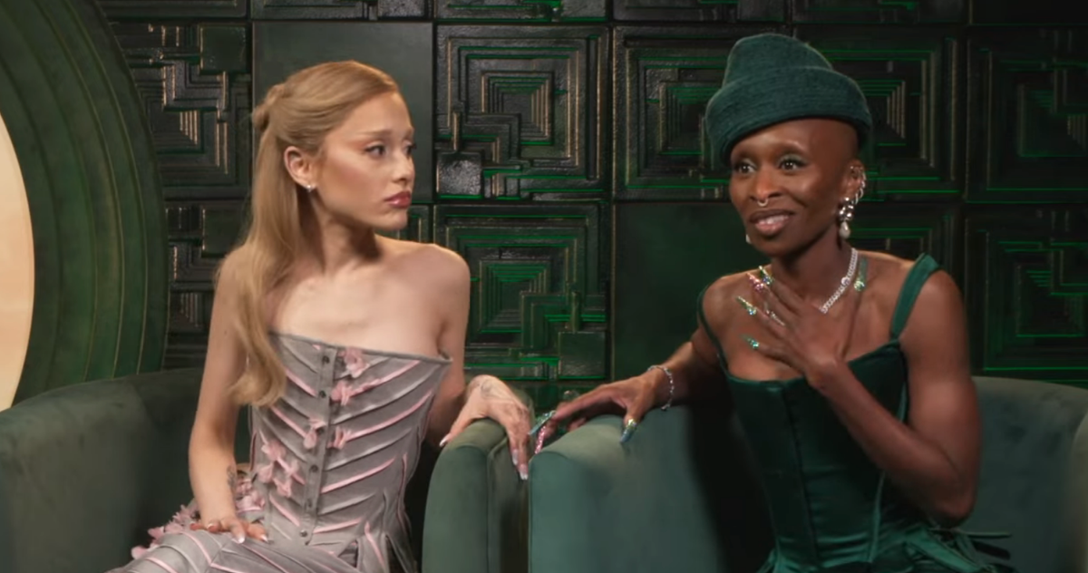 Ariana Grande & Cynthia Erivo Didn’t Get Holding Space Meme