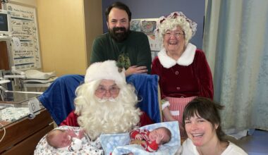 Santa & Mrs. Claus bring holiday cheer to NICU babies and their families