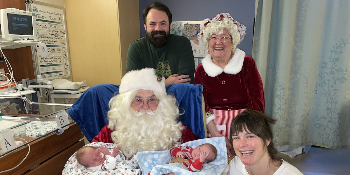 Santa & Mrs. Claus bring holiday cheer to NICU babies and their families