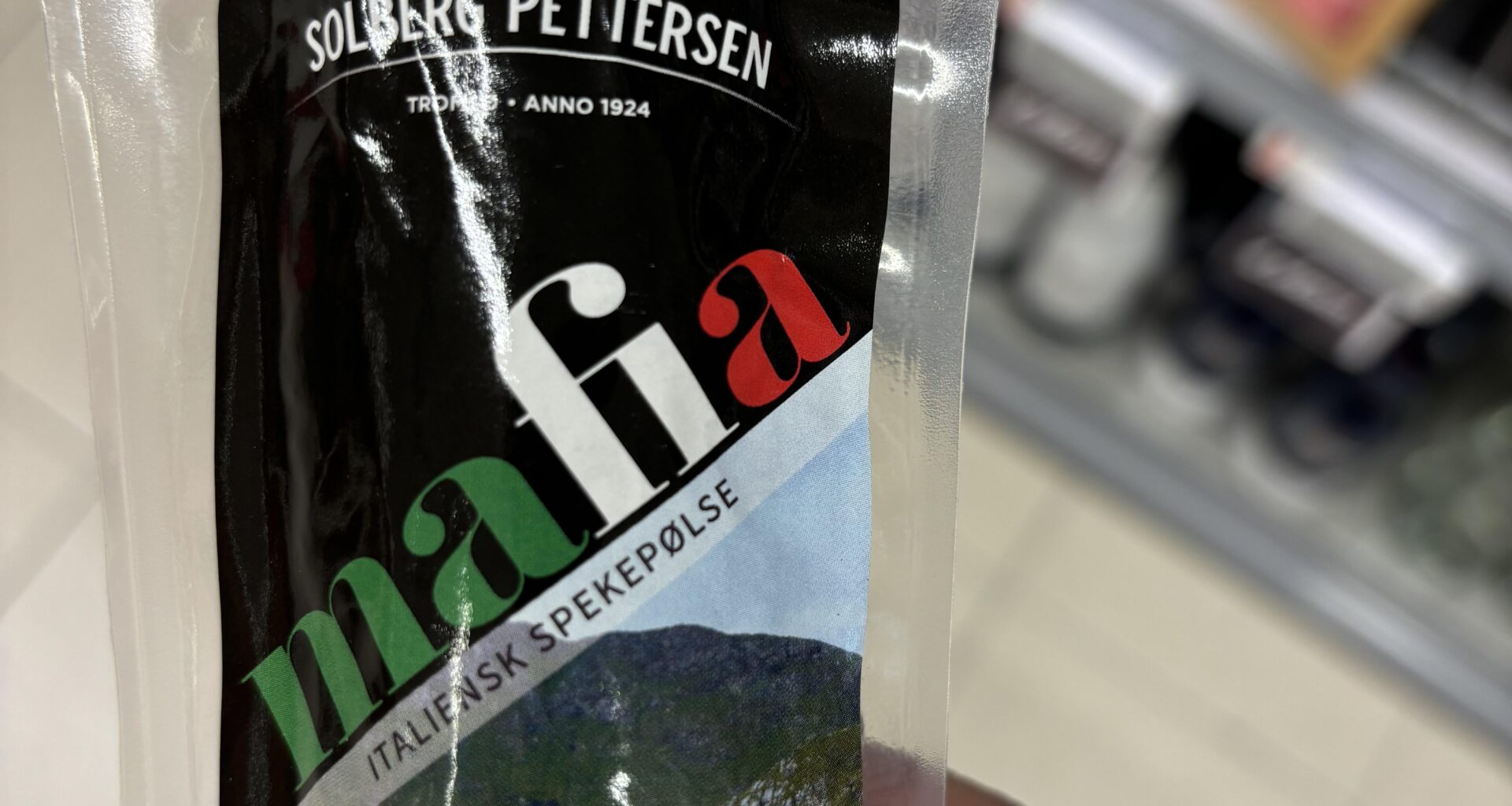 Italian salami sold in Norway!