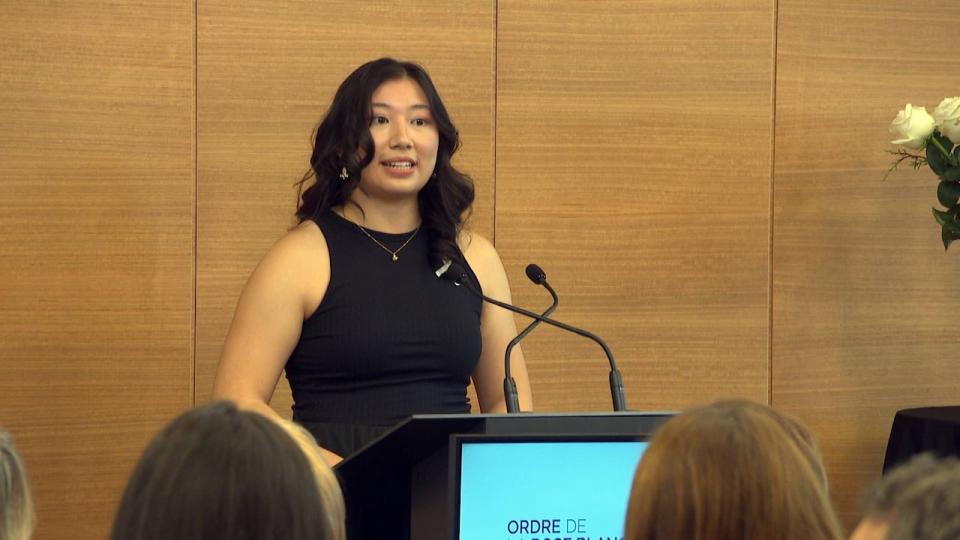 Alberta-native Makenna Kuzyk says she wants to build a better future. She is the 10th recipient of Polytechnique's Order of the White Rose.