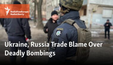 Ukraine, Russia Trade Blame Over Deadly Bombings