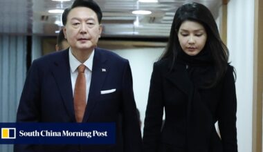 South Korea’s first lady filmed praising reporter for sexual ‘power’ after palm-reading