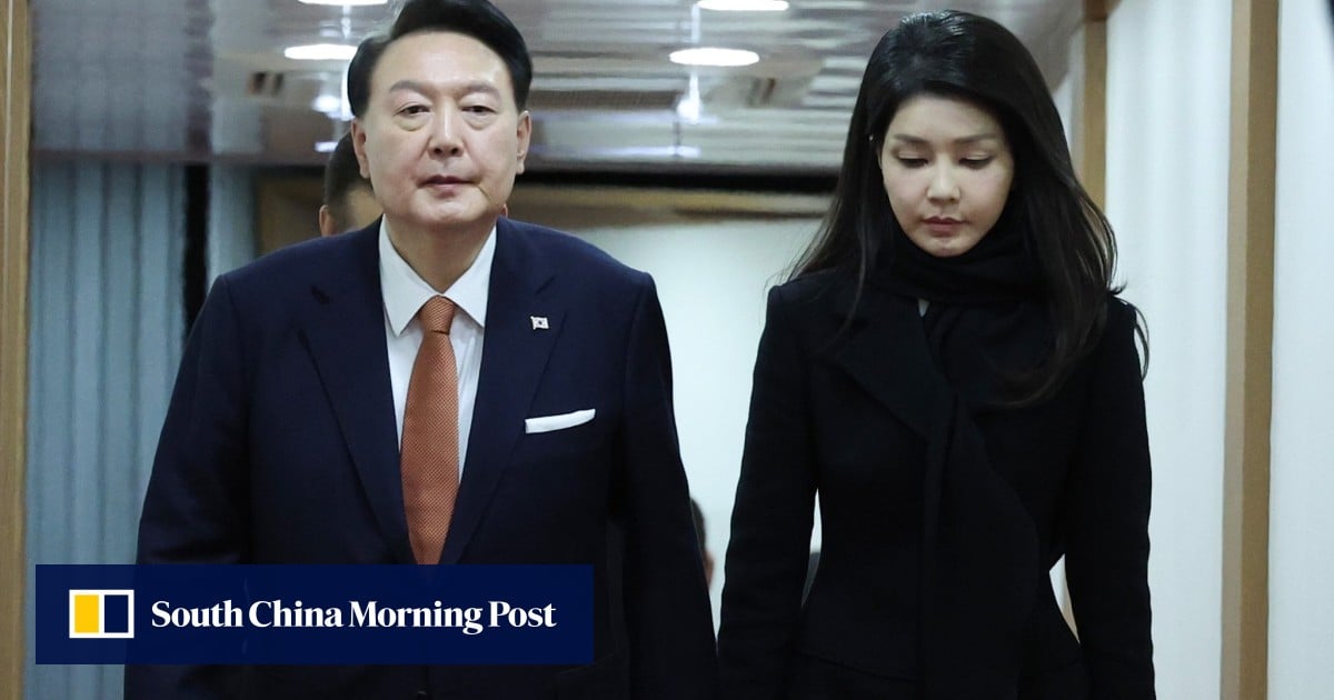South Korea’s first lady filmed praising reporter for sexual ‘power’ after palm-reading