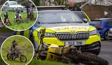 Police injured and man arrested after Christmas Day scrambler rampage in west Belfast