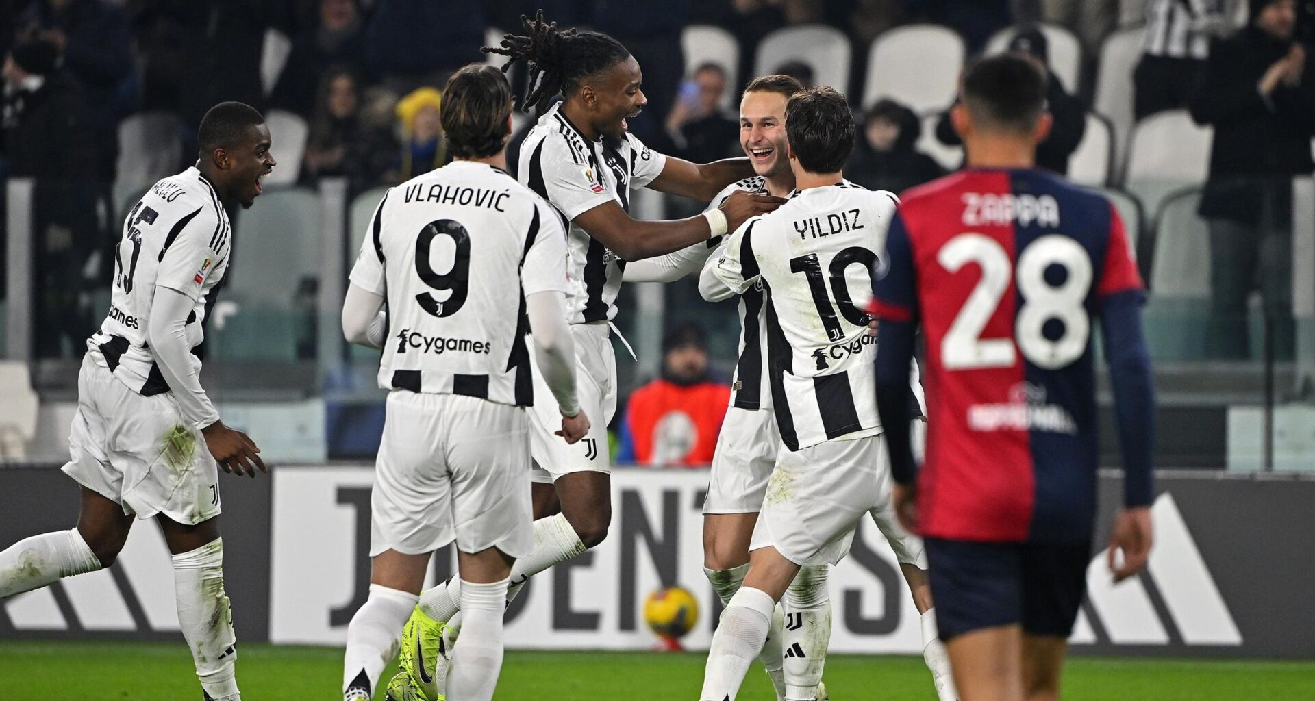 Coppa Italia - Juventus Cagliari 4-0: Vlahovic, Koopmeiners, Conceição e Gonzalez. Bianconeri ai quarti contro l'Empoli