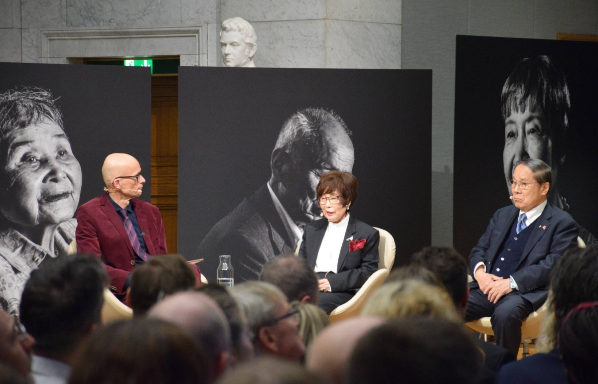 Nuclear disarmament forum held to honor Nihon Hidankyo's Nobel win
