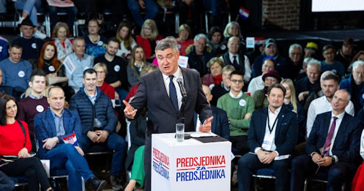 Croatia’s incumbent president wins election first round