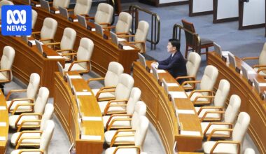 South Korea's ruling party MPs leave parliament ahead of impeachment vote