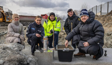 Leaders from Estonian National Center for Defence Investments and national security force begin construction of a marine rescue center in Tallinn. Photo: Estonia’s National Center for Defence Investments (RKIK)