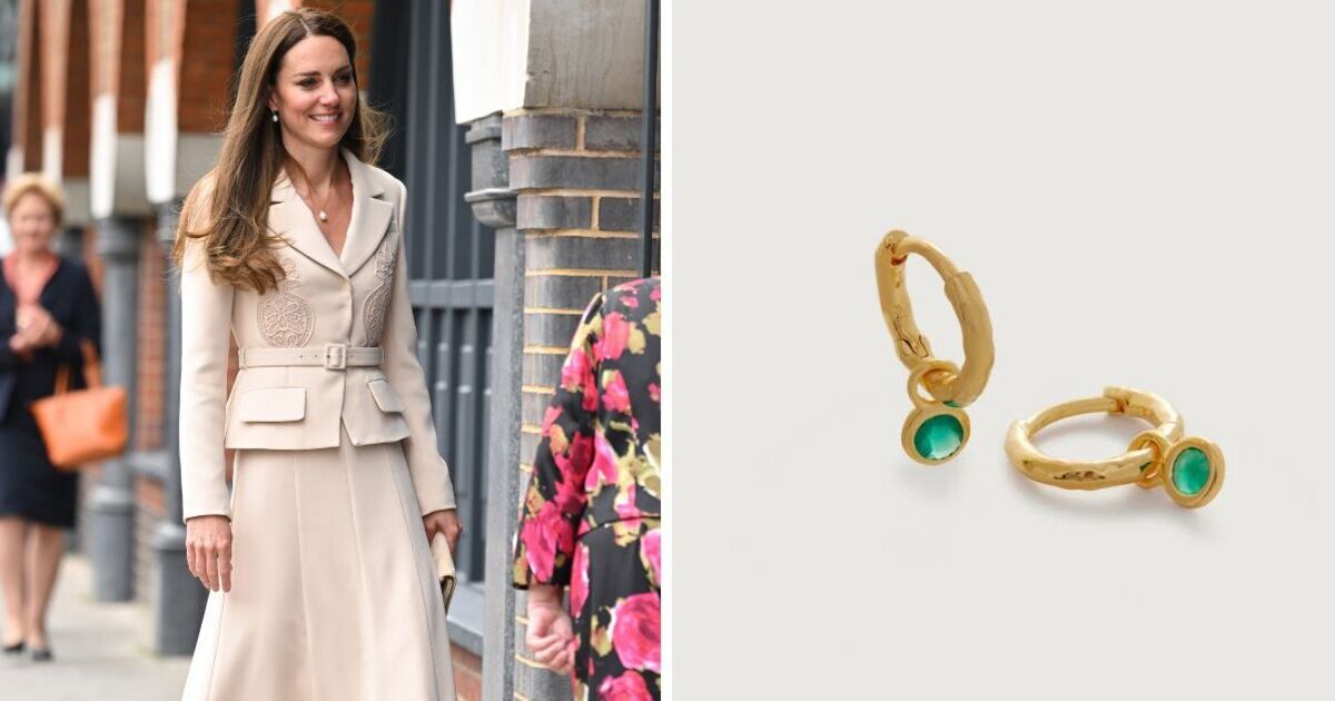 Princess Kate would love the Monica Vinader gemstone hoop earrings which are just £70 | Royal | News