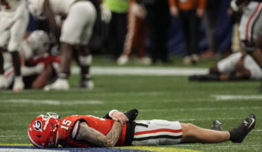 Georgia's Carson Beck knocked out of SEC championship after big hit vs. Texas, returns for dramatic winning play