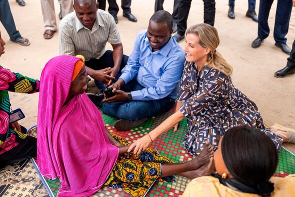 The Duchess of Edinburgh meeting TT surgery beneficiary, Hadija Shaban Kawam