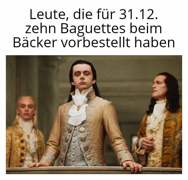 "Ich darf doch sicher schnell vor Ihnen, nicht wahr, ich habe bestellt!"