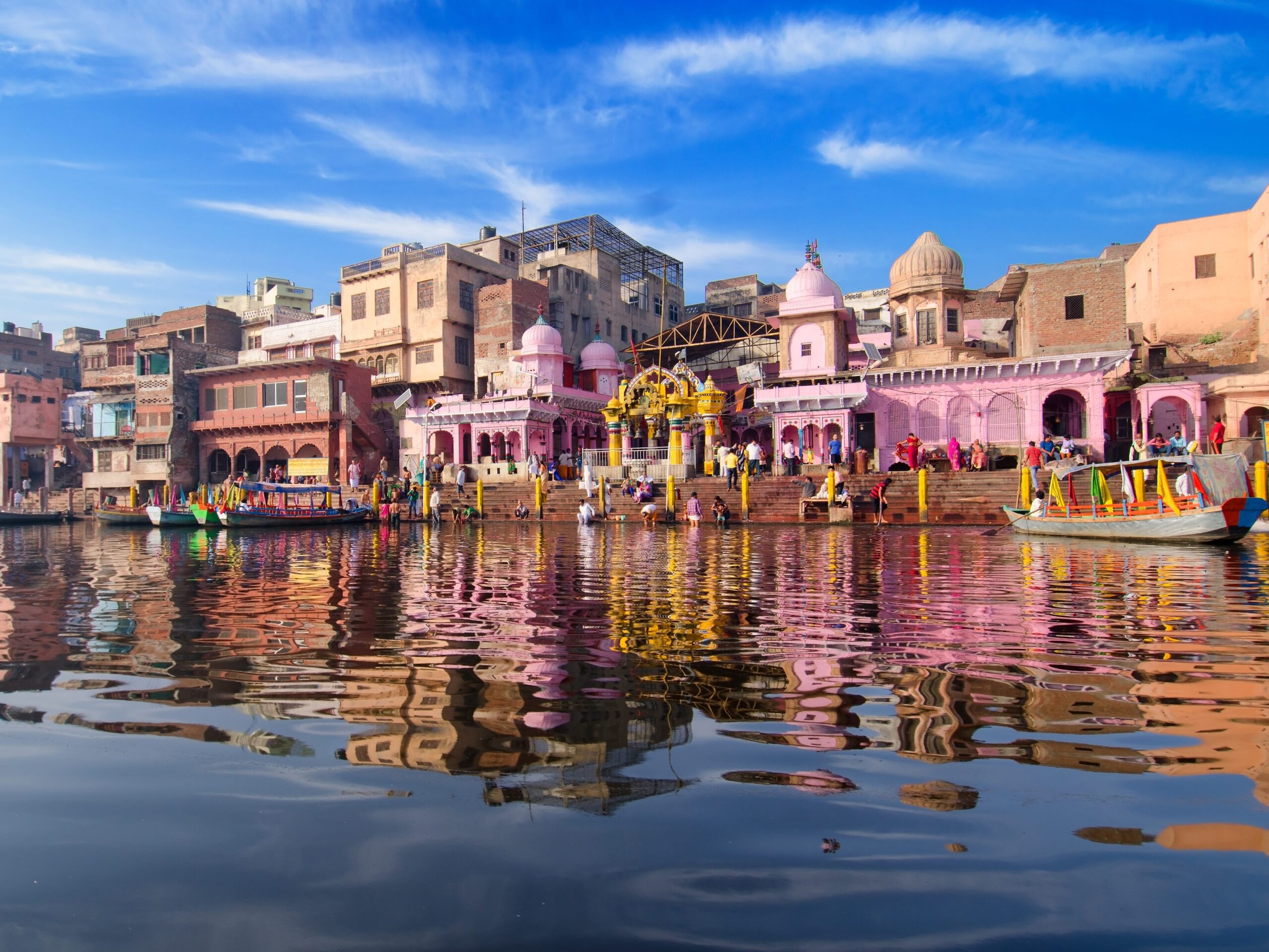 Viele Hindus machen Pilgerfahrten nach Varanasi. 