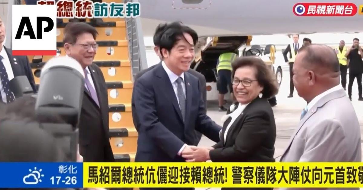 Taiwan's president visits Marshall Islands as tensions grow with China |