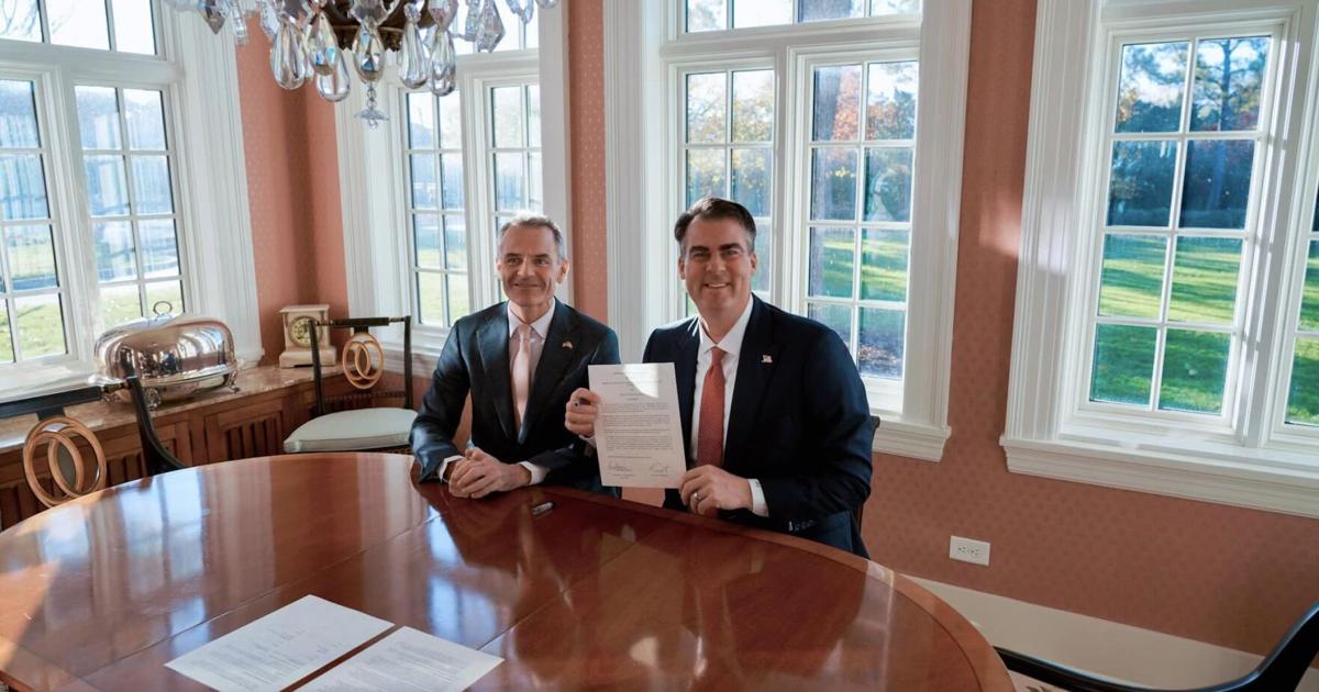 Oklahoma Governor Kevin Stitt Signs Energy MOU with Ambassador of Denmark | Business & Energy