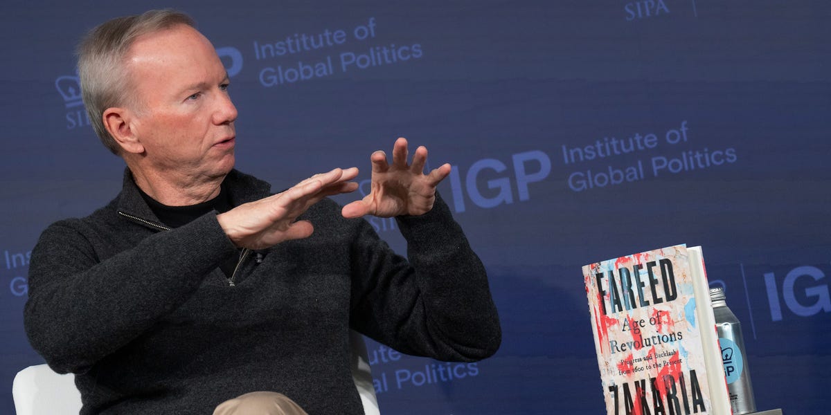 Ex-Google CEO Eric Schmidt Says Future of War Is 'AI Networked Drones'
