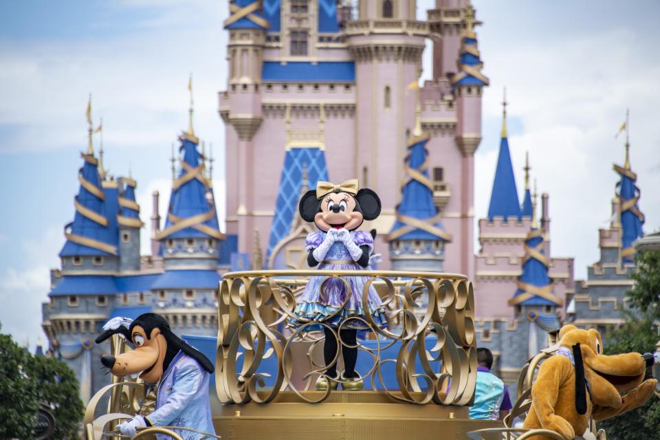 Minnie Mouse at Magic Kingdom.